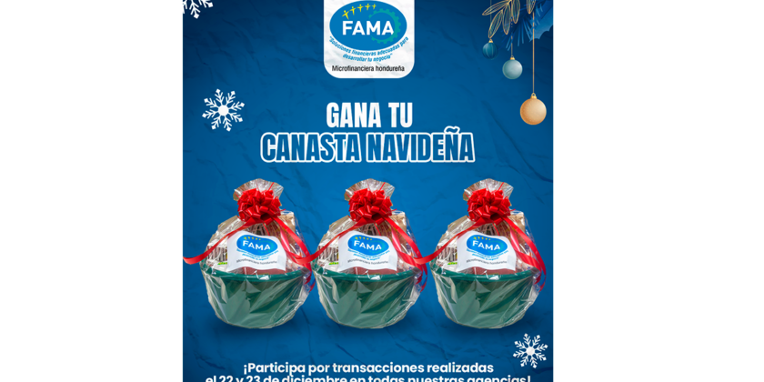 Sorteo de canastas navideñas