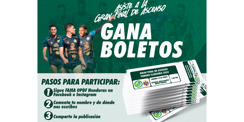 ¡Sorteo de boletos para la GRAN FINAL DE ASCENSO!